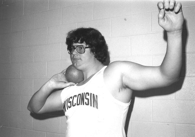 Former Seymour standout Jeff Braun won eight Big Ten titles in the shot put and discus in the 1970s.