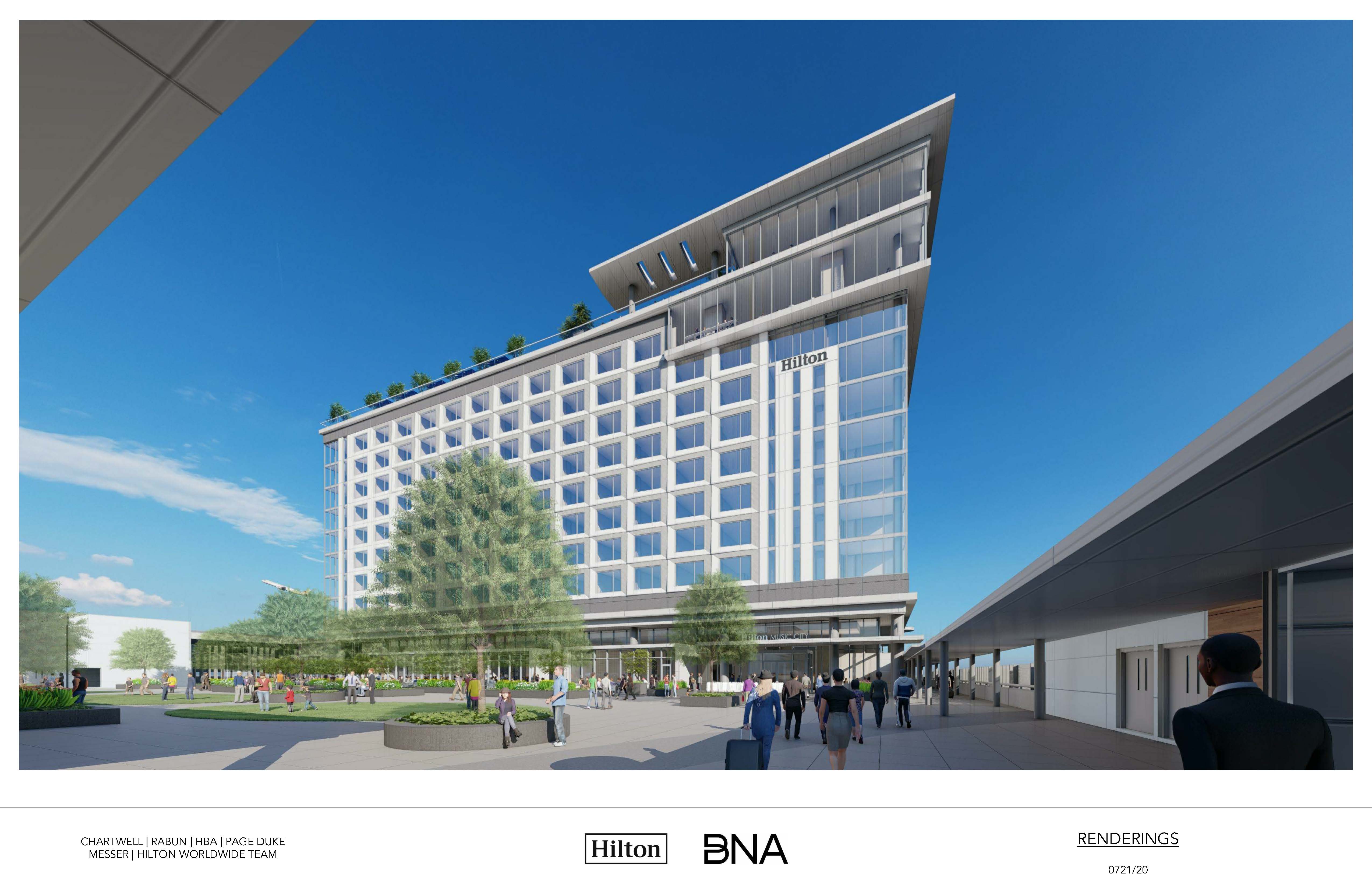 Nashville Airport Authority approves onsite hotel, releases design