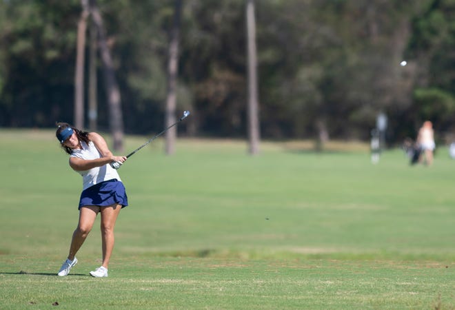 Taylor Reeves, of Gulf Breeze High School, finished in a three-way tie for fifth at the 2021 Region 1-2A golf tournament after shooting score of 81.