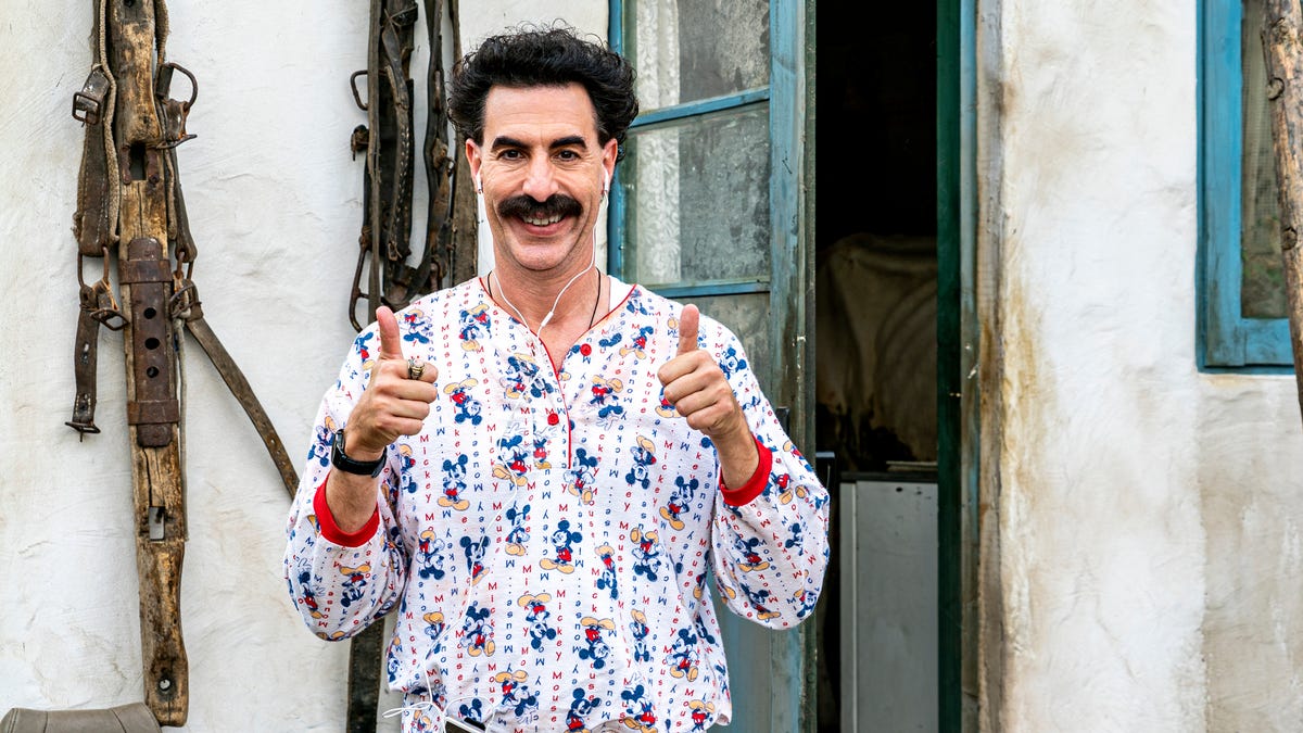 Sacha Baron Cohen reprises one of his famous roles in "Borat Subsequent Moviefilm."