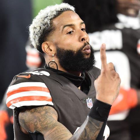 Odell Beckham Jr. didn't find trouble once on Wedn