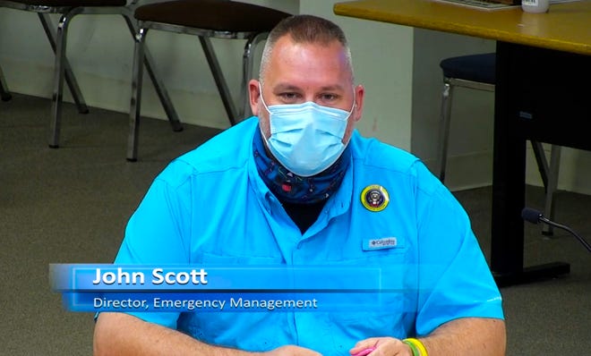 John Scott, Brevard County's interim emergency management director, gives a Facebook Live briefing on the COVID-19 pandemic.