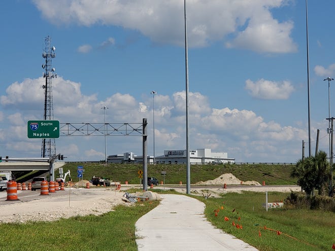 Construction of the new onramps at the Interstate 75 interchange on Corkscrew Road should finish in January.