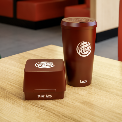 Burger King's reusable packaging.