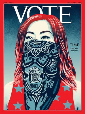 Vote Time Magazine Removes Logo From Cover First Time In History