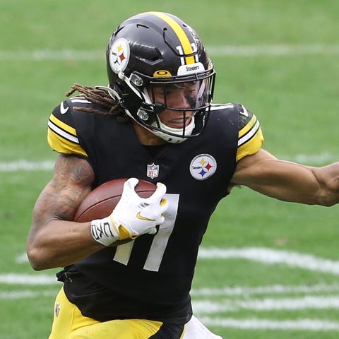 Steelers rookie WR Chase Claypool (11) has five TD
