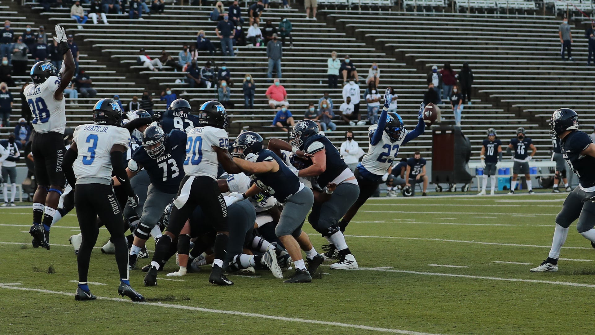 MTSU survives insane missed field goal, wins in double OT