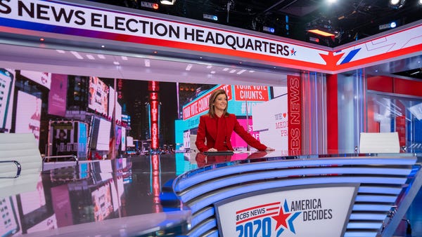 Norah O'Donnell will lead CBS News election night 