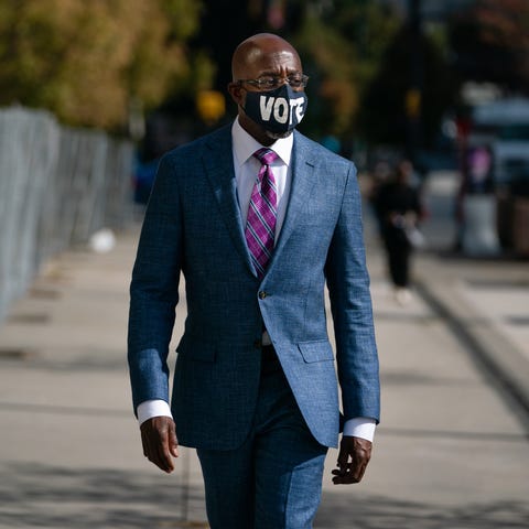 Raphael Warnock has seen a jump in the polls for h