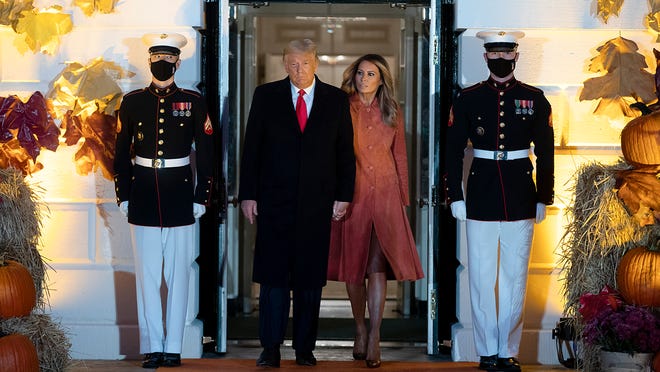 Trump Melania Halloween Event Features Masks Social Distancing Kids