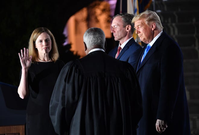 Amy Coney Barrett takes oath as a Supreme Court justice