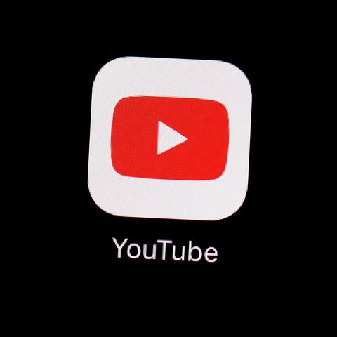 This March 20, 2018 file photo shows the YouTube a
