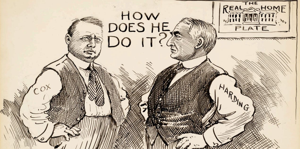 Harding Vs Cox Two Ohio Newspapermen Vied For Presidency In 19