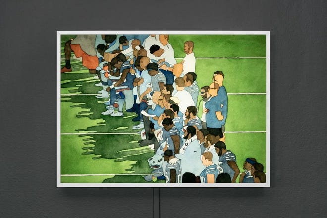 Colin Kaepernick Take A Knee Protest Art Exhibit At R1 Might Unite Us Colin Kaepernick Take A Knee Protest Art Exhibit At R1 Might Unite Us
