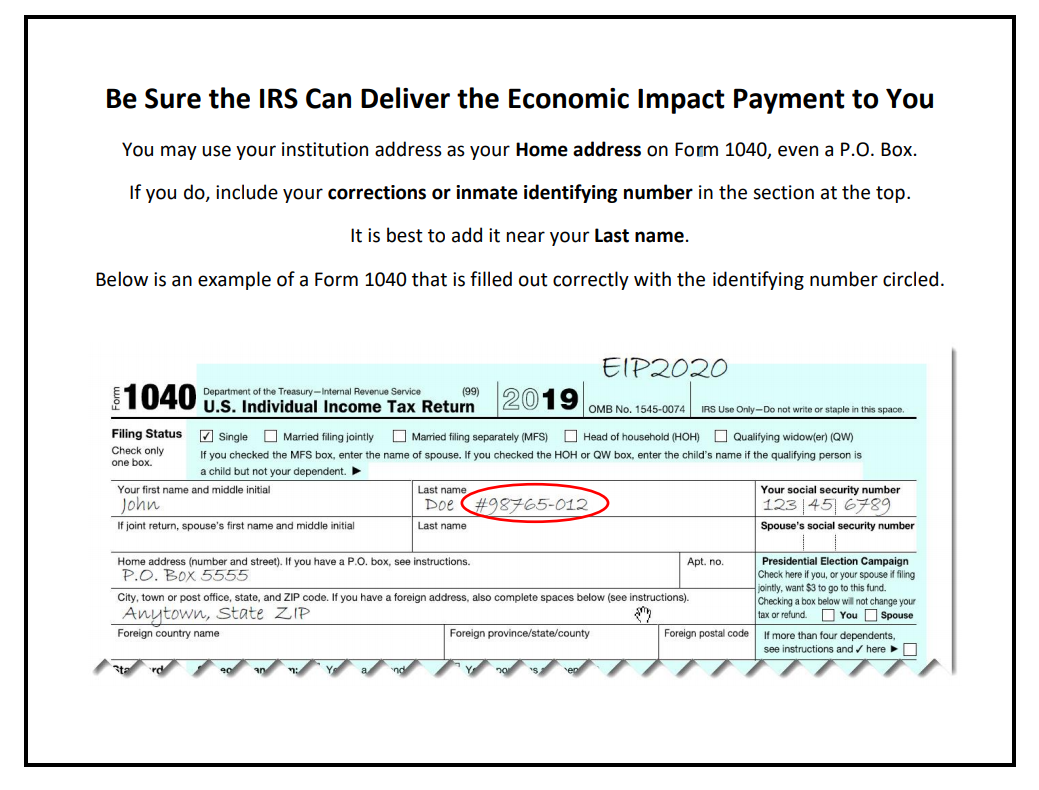 Here S How Incarcerated Kentuckians Can Get A Covid 19 Stimulus Check