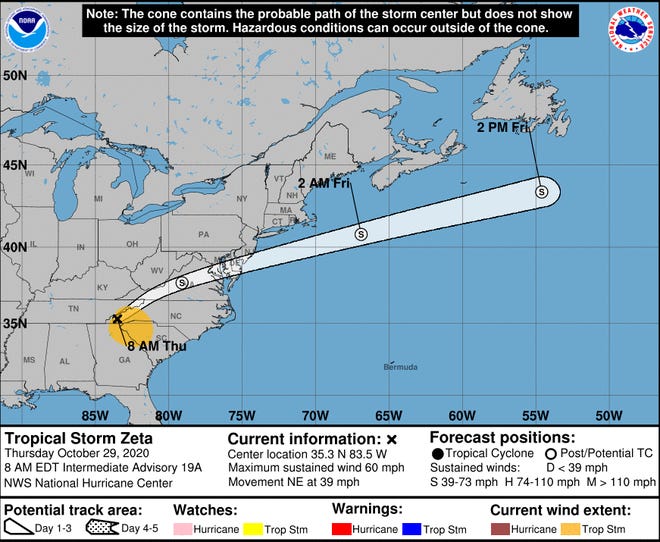 Eastern Shore Braces For Rain High Winds From Tropical Storm Zeta