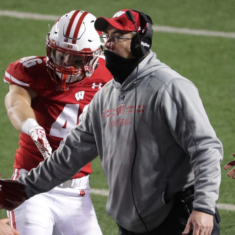 Wisconsin head coach Paul Chryst during the Oct. 2