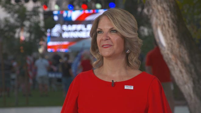 Kelli Ward, chairwoman of the Arizona Republican Party, talks to '60 Minutes.'
