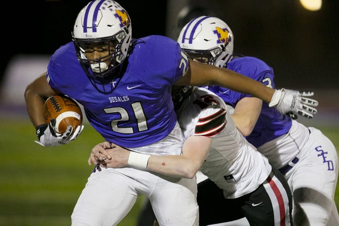 Jonathan Thompson rushed for 126 yards in DeSales' 31-6 win over Jonathan Alder.