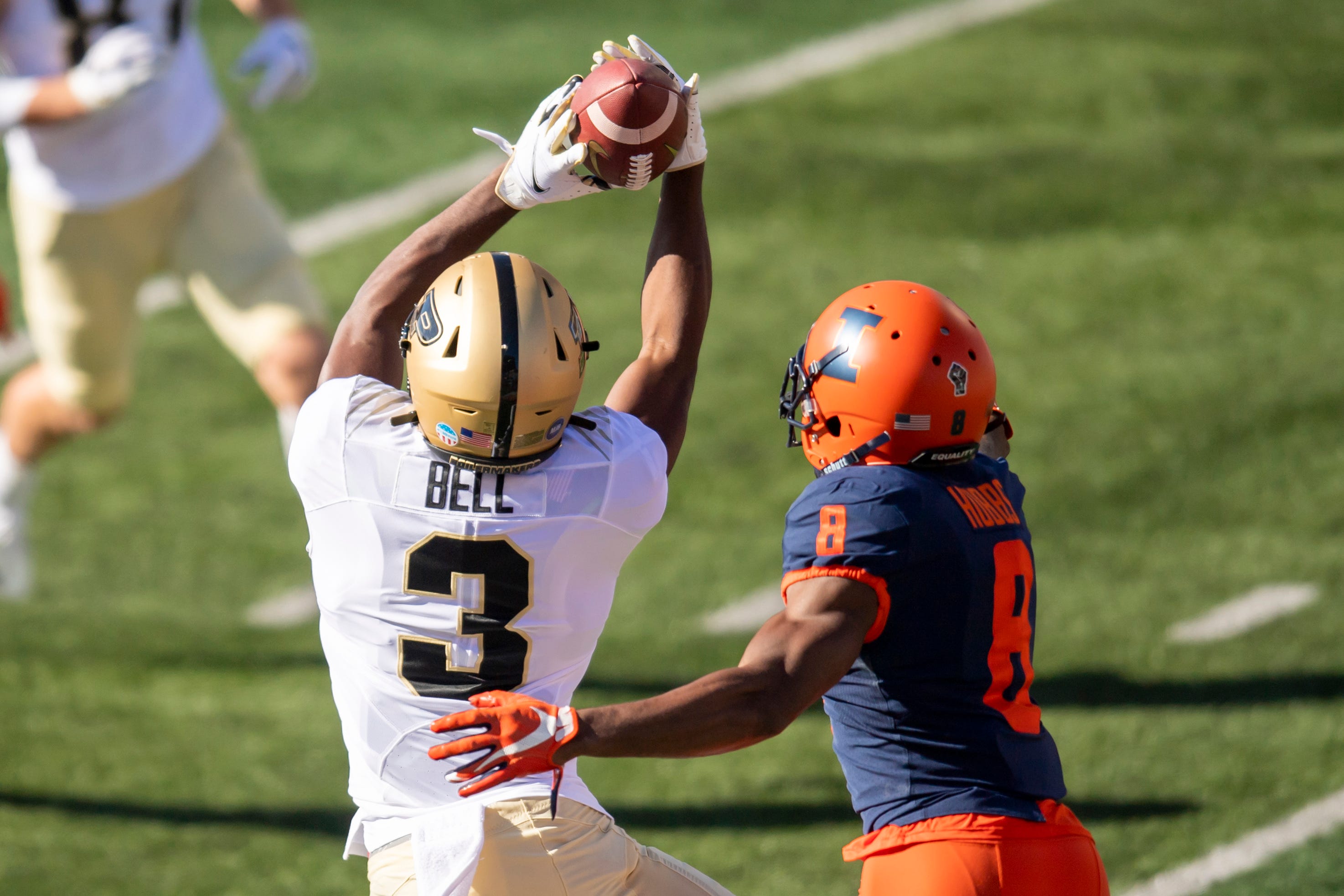 Purdue WR David Bell sparks, then saves win against Illinois