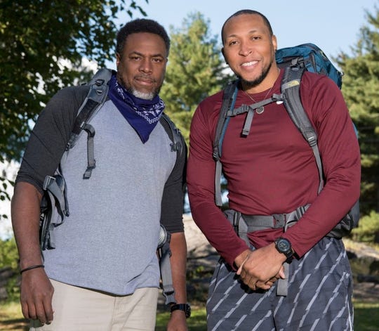 Former Phoenix Suns Cedric Ceballos (L) and Shawn Marion (R), retired NBA stars from Glendale, CA and Chicago, IL on the 30th season of THE AMAZING RACE will premiere during the 2017-2018 television season on the CBS Television Network.