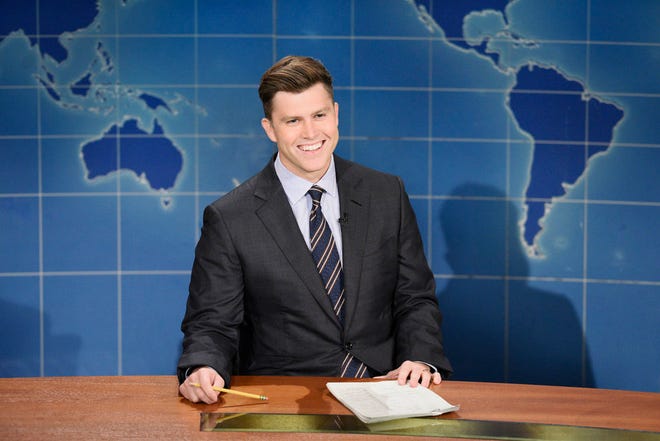 "Weekend Update" anchor Colin Jost during "Saturday Night Live" on Saturday, October 31, 2020. Photo: NBCUniversal