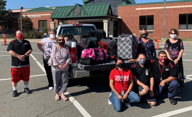Members of the Wayne Highlands Educational Support Professionals held a luggage drive back in February of this year to benefit Kidspeace.