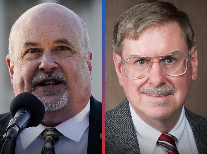 MATCHUP ELECTION 2020: Congressional District 2, on left, incumbent Mark Pocan (D) and candidate Peter Theron (R).