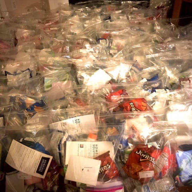 150 Kits With Kindness are packed and ready to distribute.