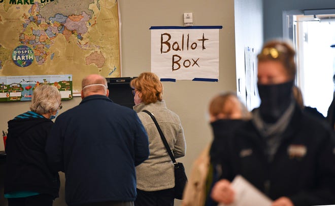 Voters will cast their ballots on Tuesday, November 3, 2020, at Westwood Community Church in St. Cloud. 