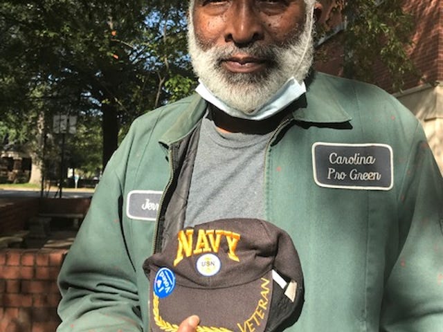 Jerry Kelly, 65, a retired steelworker from Columbia, South Carolina, couldn't vote fast enough for Joe Biden. He said President Donald Trump's handling of the coronavirus, which is disproportionately killing people of color, is one big reason.