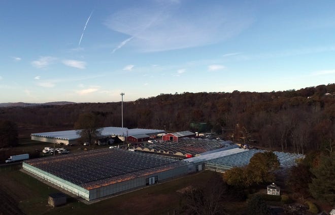 Drone image of the TerrAscend marijuana farm in Boonton on Thursday, Nov. 5, 2020.