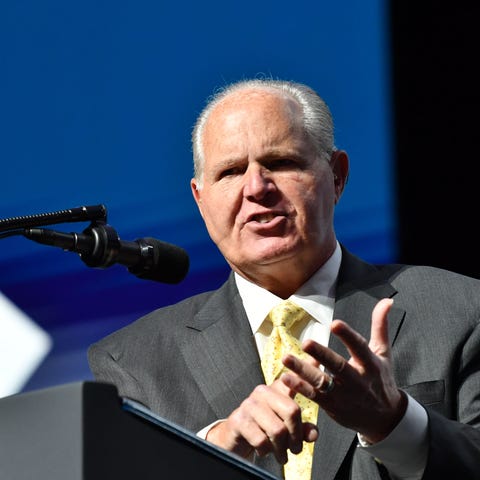 Rush Limbaugh speaks at the Turning Point USA Stud