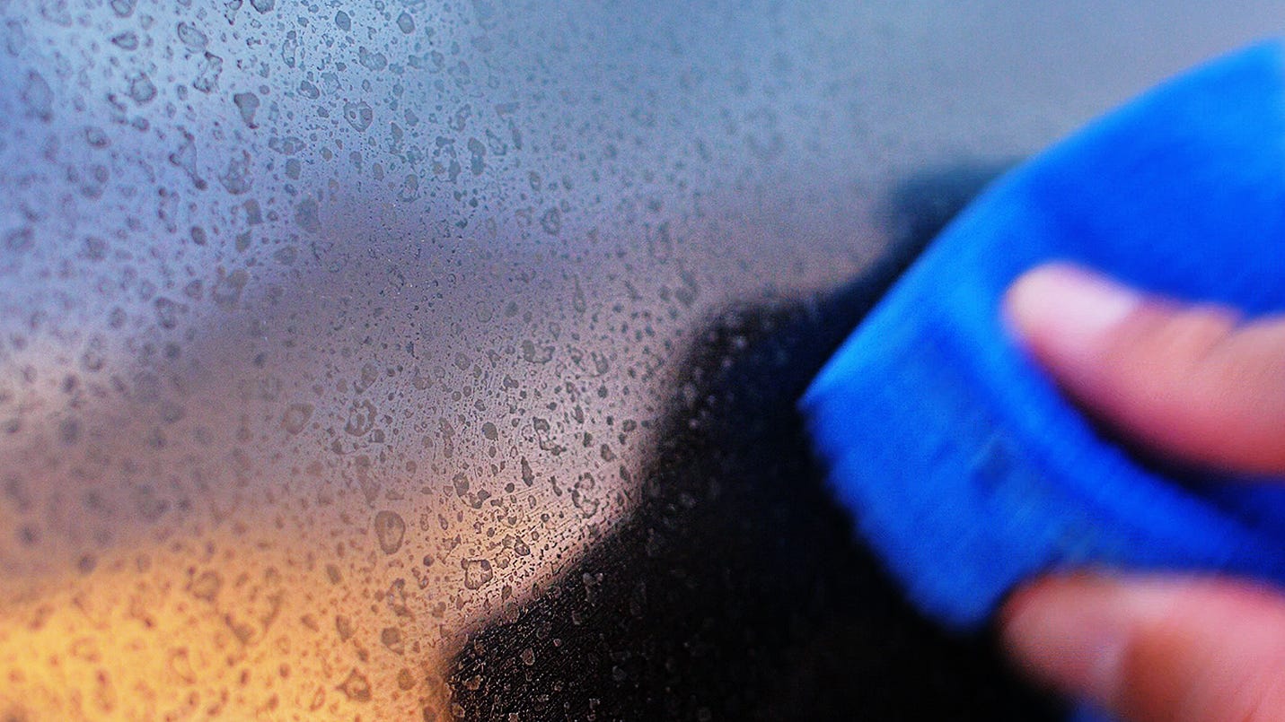 How to remove water spots
