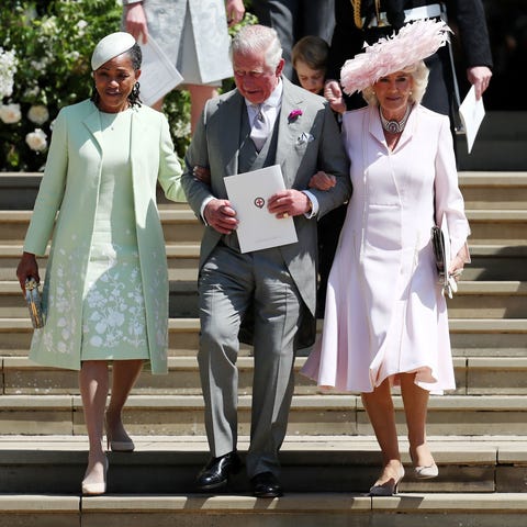 Prince Charles flanked by Meghan Markle's mother D