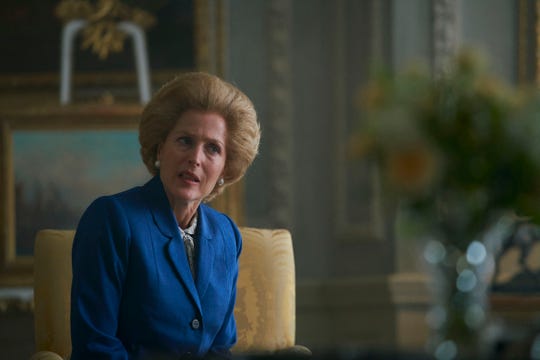 Margaret Thatcher (Gillian Anderson) has a private audience with the Queen in Season 4 of "The Crown."