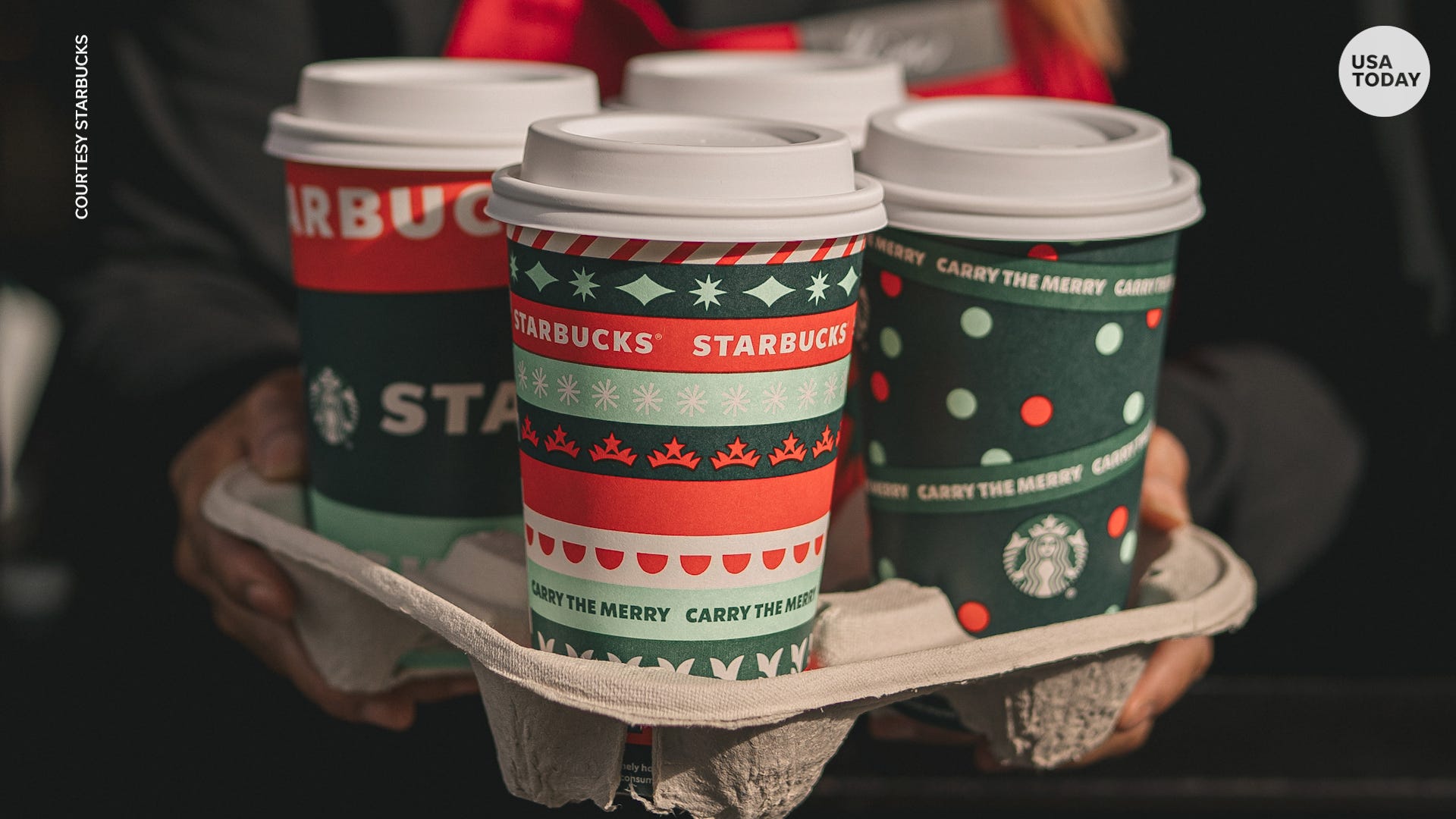 Starbucks debuts newest free reusable red cup. Here’s what past years