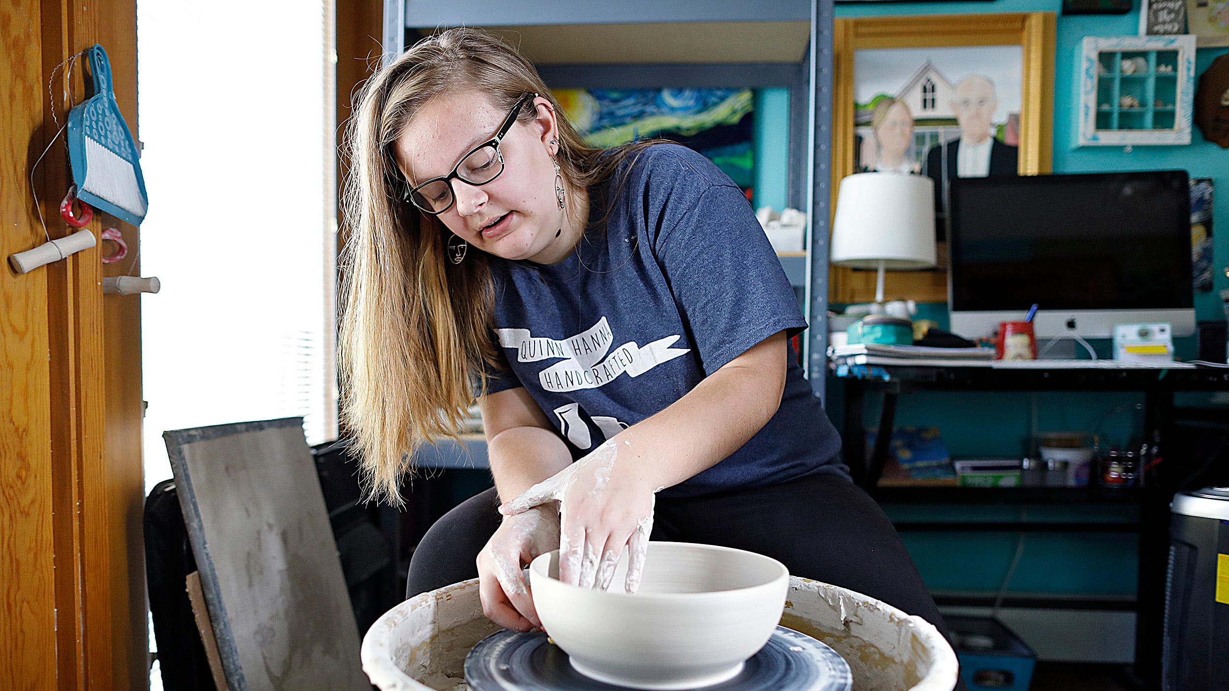Fort Hayes student goes viral on TikTok with ceramics creations