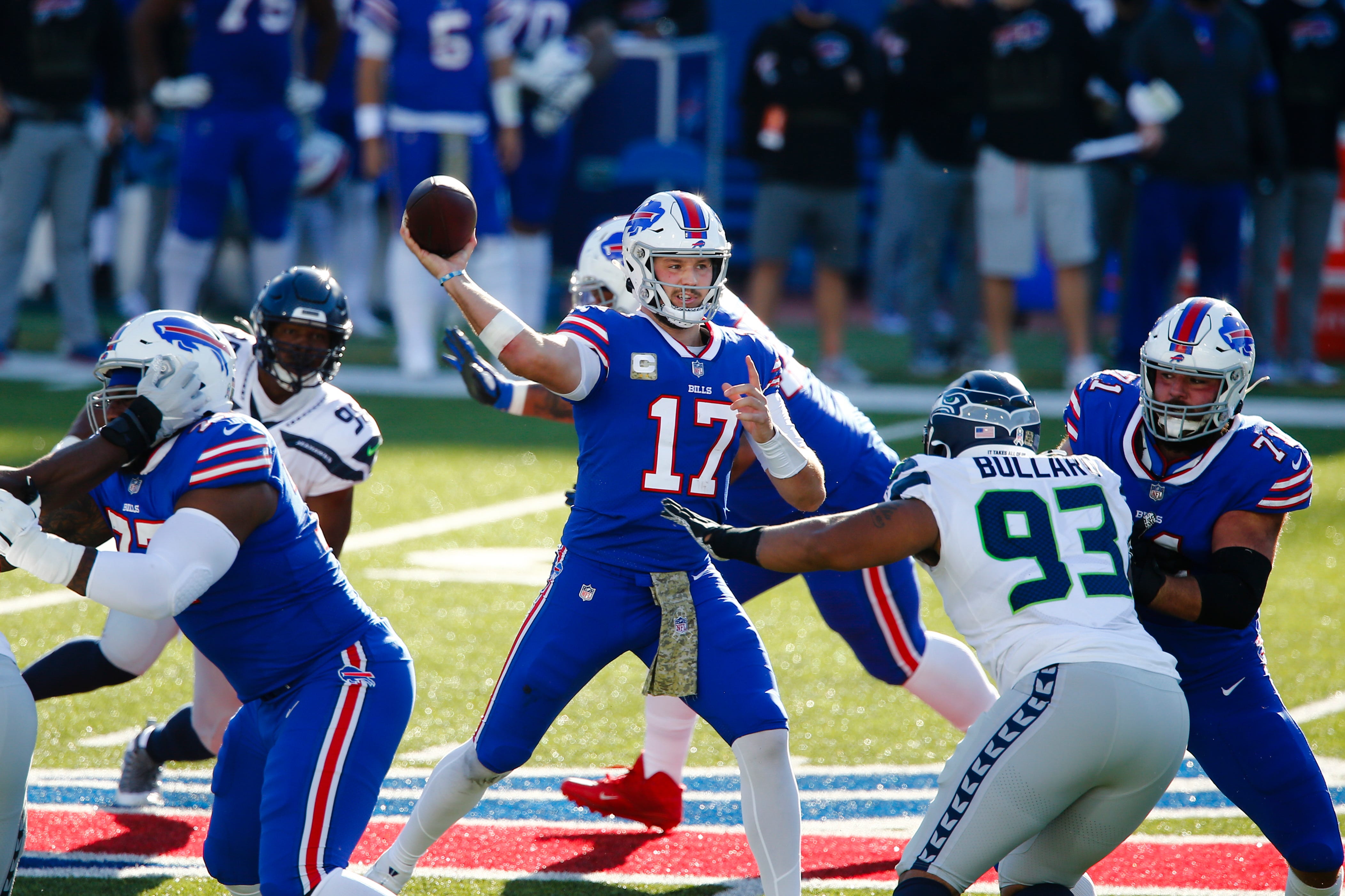 ekstra sofa Hvis Grieving Allen shines in Buffalo Bills win over Seahawks