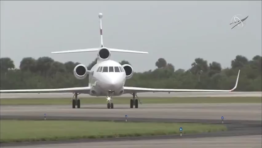 SpaceX Crew-1 astronauts arrive at Kennedy Space Center