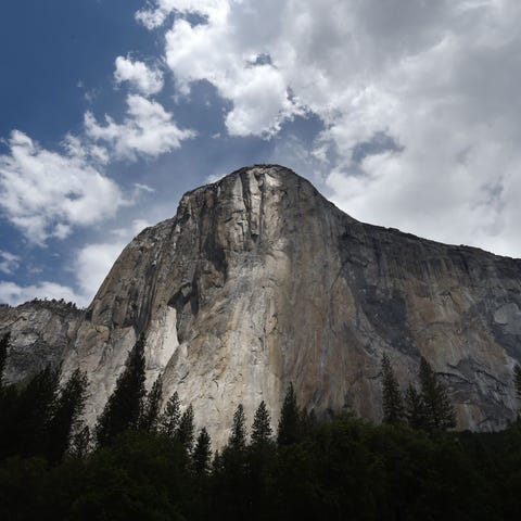 The El Capitan is seen in the Yosemite National Pa