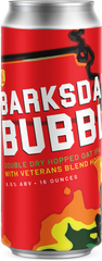 Great Raft Brewing's 'Barksdale Bubble' beer released in honor of Veterans Day. The double dry hopped oat IPA features a special Veterans Blend of hops from Yakima Chief Hops.