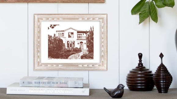 Turn a photograph of someone's home into a work of art.