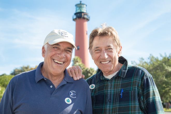 Florida developer Charles Modica, left, and Pro Football Hall of Famer Joe Namath are lending their names to a new marketplace that Modica is building along Jupiter's waterfront.