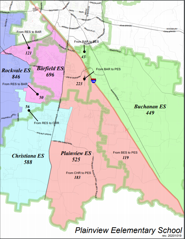 Plainview Elementary rezoning: Rutherford County Schools creates third plan