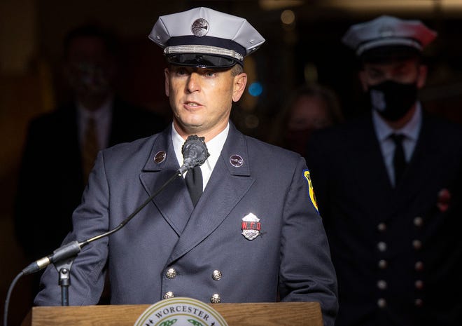 Worcester Fire Lt. Michael Papagni, president of the Worcester Fire Department's IAFF Local 1009.