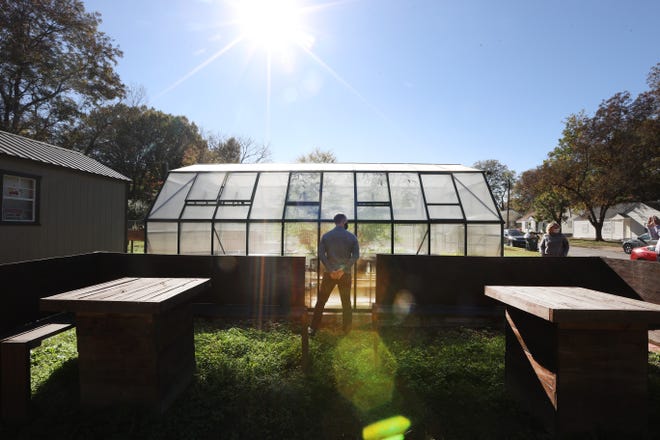 Fishes-n-loaves uses an aquaponics system to grow food for the Frayser Neighborhood Cafe.