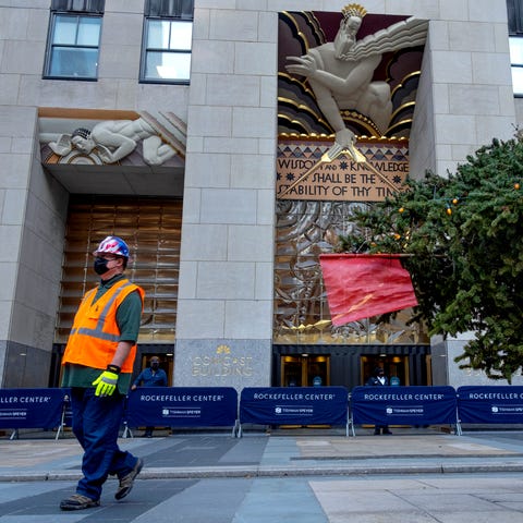 The 2020 Rockefeller Center Christmas tree, a 75-f