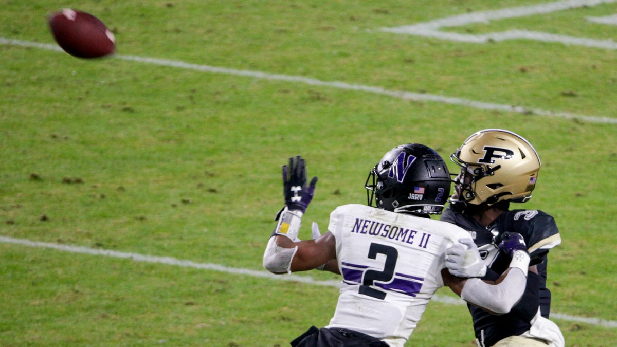 Cleveland Browns first round draft pick Greg Newsome of Northwestern