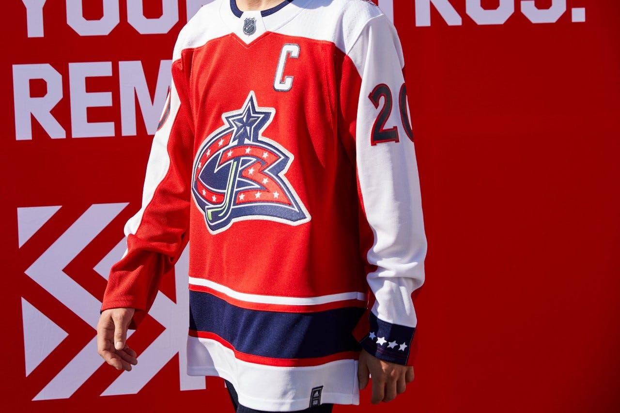 columbus blue jackets retro jersey